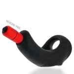Hunkyjunk Buzzfuck Taint Vibe Sling Tar Ice – elastyczny model intymny Plus+SILICONE z modułem REVIBE