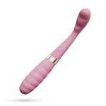Crushious Pixie Różowy – Elastyczny podwójny model USB 20cm, 2 końcówki, 10 trybów pracy