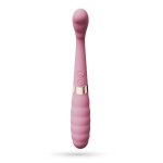 Crushious Pixie Różowy – Elastyczny podwójny model USB 20cm, 2 końcówki, 10 trybów pracy