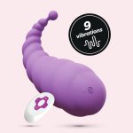 Crushious Cocoon Bezprzewodowa maszyna intymna Fioletowa 9 Trybów USB – pilot, silikon