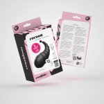 Crushious Cocoon Czarny – System intymny wibrujący z pilotem USB, 9 trybów, silikon medyczny