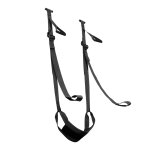 Crushious Deluxe Swing Black – System podwieszany na drzwi, 136 kg, regulowane pasy