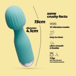 Crushious Wanderlust Mini Wand Masażer Miętowy 15 cm – kompaktowy, wodoodporny, USB