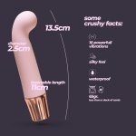 Crushious Mellow Gee Mini – Masażer strefy G, rożowy, 10 trybów, kompaktowy 13,5 cm
