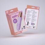 Crushious Mellow Waves Mini – Kompaktowy model silikonowy lawendowy, 10 trybów, 11 cm