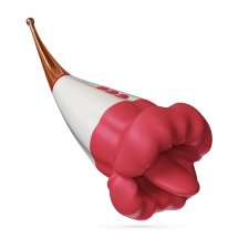 Jagger Double Stimulator Red – Dwustronny model silikonowy, 10 trybów na każdej końcówce