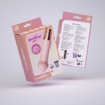 Crushious Mellow Puff Mini Wand Pink – Kompaktowy masażer, 10 trybów, silikon, 11 cm
