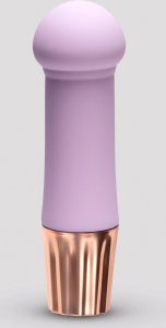 Crushious Mellow Puff Mini Wand Lawendowy – Kompaktowy masażer 10 trybów, silikon