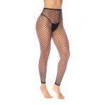 Leg Avenue Top/Boty Siateczkowe 2w1 Uniwersalne Czarny Model 2037 fence net