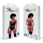 Allure Lace-Up Body L Czarny Połysk z przodem sznurowanym i regulowanymi ramiączkami