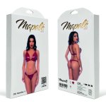 Noir Handmade Gloss Wine Red Komplet dwuczęściowy M winylowy z pierścieniami
