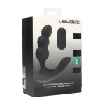 LEVELZ Dual Motor Beaded Pro Black silikonowy stymulator z pilotem, 2 silniki