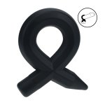 LEVELZ pierścień anatomiczny z silikonu Liquid czarny, elastyczny model premium