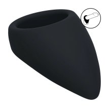 LEVELZ pierścień silikonowy Teardrop czarny, ergonomiczny kształt i opakowanie clamshell