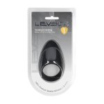 LEVELZ pierścień silikonowy Teardrop czarny, ergonomiczny kształt i opakowanie clamshell