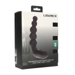 LEVELZ Beaded Prostate – Czarny stymulator silikonowy z funkcją podgrzewania i pulsacji