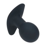 LEVELZ Single Bulb silikonowa wibrująca zatyczka anatomiczna czarna, 10 trybów pulsacji
