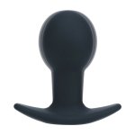 LEVELZ Single Bulb silikonowa wibrująca zatyczka anatomiczna czarna, 10 trybów pulsacji