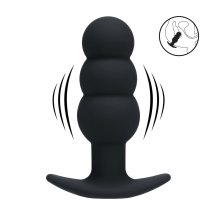 LEVELZ Tri Bulb Wibrujący Korek Anatomiczny Silikonowy Czarny USB, Trzystopniowy