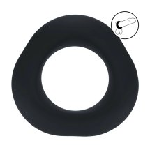 LEVELZ Ergo Pierścień Silikonowy Black – Elastyczny Stretcher Premium, Uniwersalny