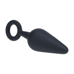 LEVELZ Korek anatomiczny z uchwytem M czarny silikonowy premium – ergonomiczny profil