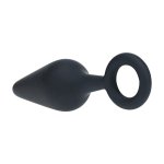 LEVELZ Korek anatomiczny z uchwytem M czarny silikonowy premium – ergonomiczny profil