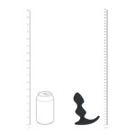 LEVELZ Double Ripple silikonowy masażer anatomiczny czarny – podwójnie profilowany model