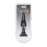 LEVELZ Korek anatomiczny silikonowy XL czarny – smukły model z szeroką bazą