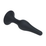LEVELZ Korek anatomiczny silikonowy XL czarny – smukły model z szeroką bazą