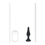 LEVELZ Korek anatomiczny silikonowy XL czarny – smukły model z szeroką bazą