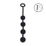 LEVELZ Kule silikonowe średnie 30mm czarny – anatomiczny model z pętlą