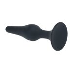 LEVELZ Slim anatomiczny korek silikonowy M czarny – smukły profil, medyczny silikon