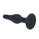 LEVELZ Slim Plug silikonowy anatomiczny L czarny – smukły model z szeroką podstawą