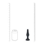 LEVELZ Slim Plug silikonowy anatomiczny L czarny – smukły model z szeroką podstawą