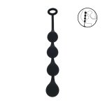 LEVELZ Waterdrop kulki silikonowe M 30mm czarny – anatomiczny kształt, medyczny silikon