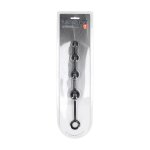 LEVELZ Kulki anatomiczne silikonowe zakrzywione czarne 20cm – stopniowany profil