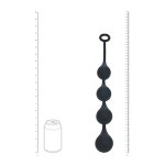 Levelz Waterdrop Balls L 40mm czarne – silikonowy system kulkowy o anatomicznym kształcie kropli