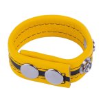 Red Leather Tippy Skorzany Pierścień Regulowany Żołty – pasek z naturalnej skory, 2,3 cm