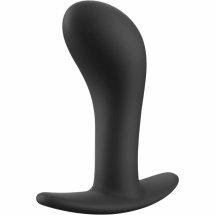 Fun Factory Bootie L Czarny – duży anatomiczny korek silikonowy, elastyczna podstawa, wodoodporny