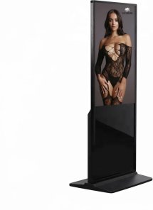 MediaScreen Kiosk 43" Czarny – Dotykowy Panel LCD Full HD, Android 11, Wolnostojący Terminal