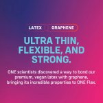 ONE Flex 10 szt. ultracienkie prezerwatywy grafenowe Sensatex, anatomiczne