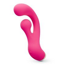 Crushious Pleaser Pink – model wibrujący z rotacyjnym masażerem, 10 trybów, 17,7 cm