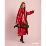 Obsessive Norless Girl rajstopy półprzezroczyste, otwarta konstrukcja, czarne, napis S/M