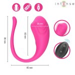 Intense Olivia Pink – wibrujące jajko z pilotem, ładowanie USB, 20 trybów, kolor różowy