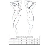 PASSION Resilque komplet bielizny koronkowej L/XL, czerwony Tomato Red, biustonosz i stringi