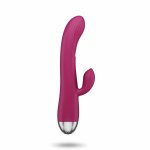 Easytoys Vibe Rabbit Vibrator Raspberry Pink, silikonowy, wodoodporny, ładowany USB