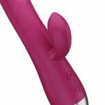Easytoys Vibe Rabbit Vibrator Raspberry Pink, silikonowy, wodoodporny, ładowany USB