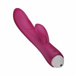 Easytoys Vibe Rabbit Vibrator Raspberry Pink, silikonowy, wodoodporny, ładowany USB