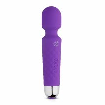 EasyToys Mini Wand Purple kompaktowy masażer silikonowy, 18 trybów, wodoodporny