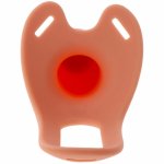 Hidden Desire Inferno – silikonowy rękaw intymny z uprzężą 18 cm, czarny, regulowany pas